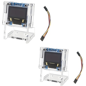 จอแสดงผล OLED แบบเสียบใช้งานได้ทันทีสำหรับ Raspberry Pi 4B แสดงผลข้อมูลสถานะระบบแบบเรียลไทม์ (อุณหภูมิ CPU, IP, พื้นที่จัดเก็บ) |   0.96" SSD1306+ - Product Image 1