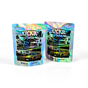 תיק לייזר מודפס מותאם אישית תיק לייזר פלסטיק אריזה הולוגרפית תיק קשת תיק - Product Image 2