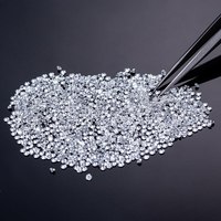 Prix usine Viresa 1 carat/sac Pierre de moissanite synthétique en vrac Blanc DEF VVS1 0,8 mm-2,9 mm Taille brillant Effet de couleur/Feu Troisième