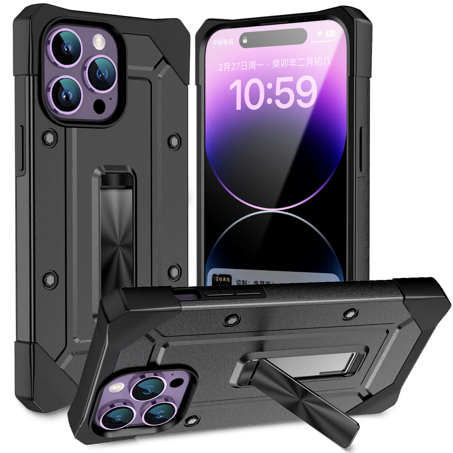 Cell Phone Case For Google Pixel 6 6A 7 7Pro fancy iphone 14 pro max cases Armor Rugged Shockproof kickstand Back Cover
