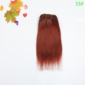 Più nuovo <span class=keywords><strong>Bambina</strong></span> di Alta Qualità 8 pollici Singolo Drawn Trama Dei <span class=keywords><strong>Capelli</strong></span> Dei <span class=keywords><strong>Capelli</strong></span> della Capra Mohair Cina Estensione Dei <span class=keywords><strong>Capelli</strong></span> Della Bambola per I Clienti - Product Image 4