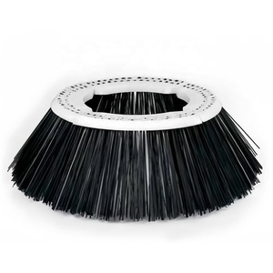 Custom 4/5 Segments 31 Holes Wire Side <strong>Brush</strong> <strong>Gutter</strong> Broom with Poly/Steel Filaments for Elgin/Tymco/Schwarze Replacement Sweeper - Product Image 2