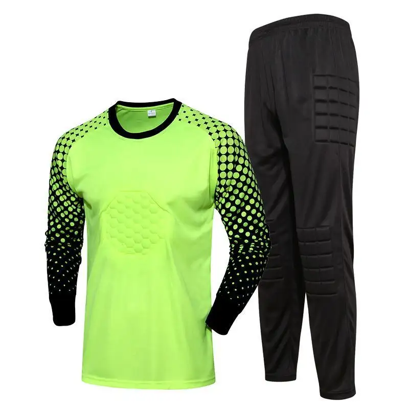 High Quality goalkeeper Long Sleeve Shirt and Pant Kit Soccer Wear football jersey Sports Uniform Team Training
