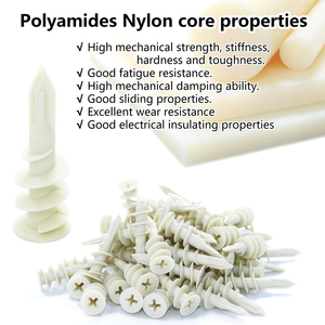 Kit d'ancrage auto-perceur <span class=keywords><strong>pour</strong></span> cloisons sèches/murs <span class=keywords><strong>creux</strong></span> avec <span class=keywords><strong>vis</strong></span>, ancrage facile à installer - Product Image 5