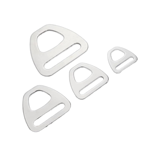 Hebilla Triangular de Acero Inoxidable con Anillo en D para Accesorios de Bolsos, Estilo Clásico, Herraje Duradero - Product Image 1