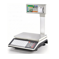 Báscula Electrónica de Mesa de 30 kg con Impresora de Códigos de Barras, Pantalla LCD, Precisión de 10 g, Soporte OEM/ODM