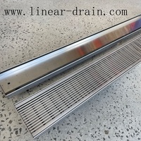 Les plus populaires Insert de carrelage en acier inoxydable SUS316 Long drain de sol de douche linéaire