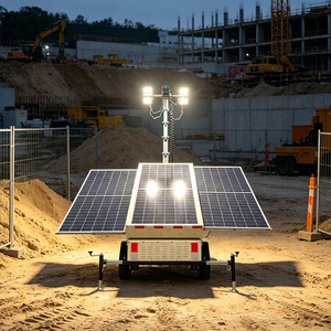 Torre Luminosa Solare Mobile a LED da 9m, Impermeabile IP67, Sistema Fotovoltaico da 1410W per Lavori su Infrastrutture Remote Off-Grid - Product Image 6