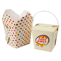 Boîtes à Sushi Shawarma en Papier Kraft Rond Vintage à Emporter Ailes de Sushi Pizza 200ml Bento Boîte à Lunch avec Couvercle