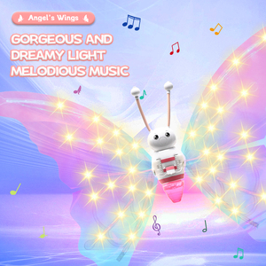 2023 Hot Sale Light up <strong>Elf</strong> butterfly wings Princess wings Toys Dynamic Music Electric butterfly <strong>Bubble</strong> wings - Product Image 4