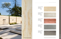 Revêtement mural en travertin gris clair MCM, panneau flexible en pierre, ultra-fin et léger, pour murs intérieurs et extérieurs