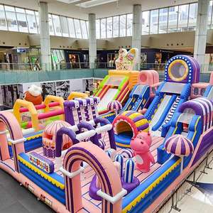 สนามเด็กเล่นเป่าลมพีวีซีเป็นมิตรต่อสิ่งแวดล้อม - Product Image 1