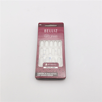 Boîte de rangement transparente pour nail art avec séparateurs, multi-compartiments et étui de présentation durable pour faux ongles et accessoires de beauté