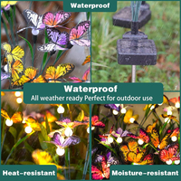 Schwankende Schmetterling Landschaft Beleuchtung Yard Patio Pathway Outdoor Decor Solar Garten Licht für Yard Patio Pathway Dekoration