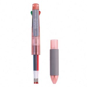 Multifunctional Stationery 4-<b>Color</b> Retractable Click Ball Point <b>Pen</b> Novelty 0.5mm Plastic <b>Pen</b> Body Multicolor Ball <b>Pen</b> 4 Colors - Product Image 6