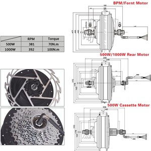 High Power E-bike Conversion Kit Ebike Motor Kits 48v 1500w Wheel E Bike Display for Sale - Product Image 5