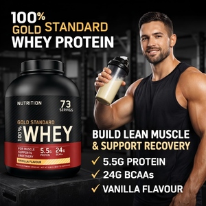 OEM Whey Protein 2.3kg 24g Proteine 5.5g BCAA Vaniglia Supporto Muscolare Recupero Nutrizione Sportiva - Product Image 2