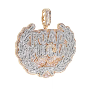 Collier pendentif en moissanite or massif de qualité supérieure, bijoux hip-hop classiques pour tous les jours et les soirées - Product Image 5