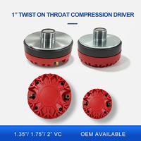 Haut-parleur à compression personnalisé avec diaphragme en titane KSV de 34,4 mm, 50 W RMS, 100 W MAX, 8 ohms, tweeter à visser avec goulot de 1 pouce