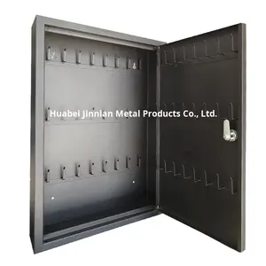 Boîte à clés murale rectangulaire en métal 48 bits avec serrure à clé en option, serrure à code, options personnalisables - Product Image 3