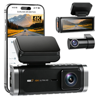 Vente directe usine : Caméra embarquée 4K double objectif avec vision nocturne, enregistrement en boucle, contrôle par application, capteur G, mode stationnement et Wi-Fi intégré
