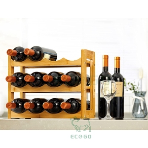 Organisateur en bambou écologique à 3 niveaux: support robuste pour bouteilles d'eau et tasses - Product Image 5