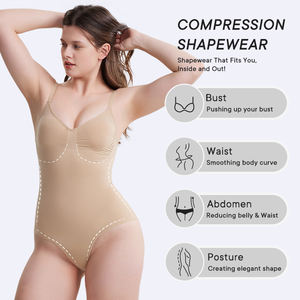 عرض ساخن: ملابس داخلية نسائية للتحكم بالجسم قطعة واحدة مريحة وتنفس لتشكيل الجسم - Product Image 2