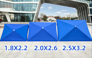 MingChan 2*2 <span class=keywords><strong>m</strong></span> gü<span class=keywords><strong>m</strong></span>üş jel güneş koruyucu açık alan plaj şemsiyesi Oxford kumaş ve takviyeli siyah elmas çerçeve - Product Image 6