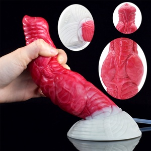 NNSX Wolf <b>Dildo</b> Knot Sex Animal Penis with Suction Cup for Women Animal Spiral Pattern Flexible Silicone Masturbator Sex Shop - Product Image 2