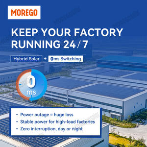 Système d'énergie solaire Morego complet 250 kW 1 MW hors réseau hybride WiFi IP66 Onduleur Batterie Solution de stockage de batterie commerciale - Product Image 6