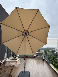 Sombrilla de Playa y Jardín Plegable y Reclinable Ajustable de 2.7m, Moderna, para Exteriores, con Tela de Poliéster de 170g, Estructura de Acero <span class=keywords><strong>Beautyhouse</strong></span> - Product Image 3