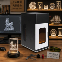 Nouvelle machine de gravure laser 3D pour boule de cristal, souvenir en verre, UV 355nm 5W, prise en charge DXF, zone de marquage 70x70mm, table de travail 180x180mm