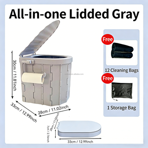 Toilettes portables pour adultes, pot de voyage, commode, seau, pour voiture, extérieur, randonnée, tente, bateau, plage, maison - Product Image 3