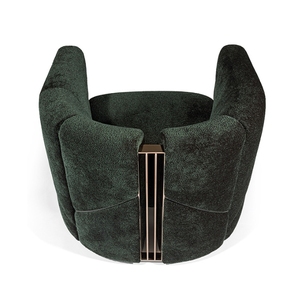 Silla de sofá de estilo italiano personalizada de gama alta MR, sofá individual para sala de estar, Villa, respaldo de ocio, silla de recepción de Hotel - Product Image 6