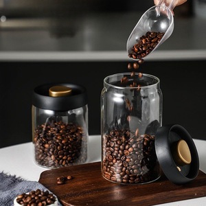 Borosilicate Glass Airtight Vacuum <strong>Jar</strong> with Lid for Camping and Kitchen Use Portable Spice <strong>Coffee</strong> Tea Bean <strong>Storage</strong> Container - Product Image 3