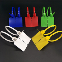 Sceaux de sécurité en plastique anti-effraction, attaches à câble, étiquettes de sécurité, grandes étiquettes d'expédition, attaches suspendues