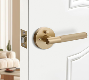 Sự riêng tư Ổ khóa cửa sang trọng hiện đại hợp kim kẽm khóa cửa thiết lập với có khía xử lý - Product Image 4