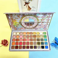 Palette de fards à paupières nacrés mats hautement pigmentés, 50 couleurs, motif montre, imperméable, haute qualité, best-seller