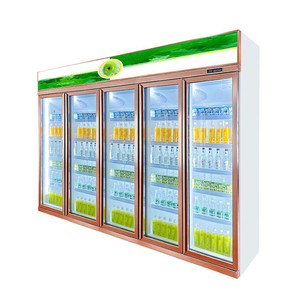 Réfrigérateur commercial à porte vitrée pour boissons, vitrine verticale avec éclairage LED, présentoir de boissons pour supermarché - Product Image 5