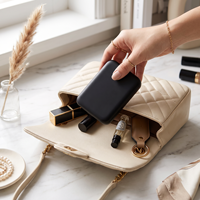Miroir de poche LED portable pliable personnalisé avec logo pour maquillage et cosmétiques – Vente en gros