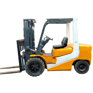 TCM <b>Used</b> USA Origin 3-25 Ton Diesel Forklift 4WD Solid Tire Rough Terrain Two/Three Stage Mast Good Condition Low Hour - Product Image 1