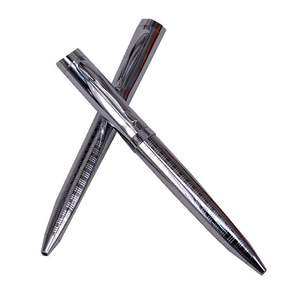 Bolígrafo de Metal con Trenza de Alambre de Acero Inoxidable de Primera Calidad, con Bola Plateada y Logotipo Personalizado Grabado - Product Image 1