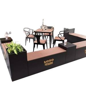 Bar ristorante all'aperto negozio di mobili latte negozio di <span class=keywords><strong>tè</strong></span> sedie sedie panche per il tempo libero fioriere combinazioni fioriere - Product Image 5