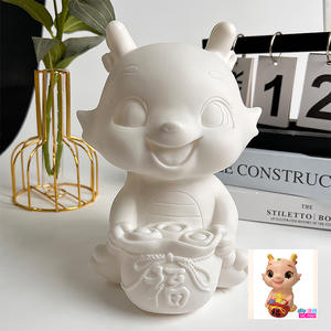 Kit de peinture pour enfants-Poupée et <span class=keywords><strong>tirelire</strong></span> de style propre Figurines en vinyle résine et plâtre Toile Cadeau moyen pour artistes - Product Image 1