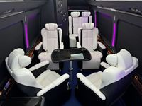 Bus VIP de luxe personnalisé Black Warrior Coaster, le plus vendu, avec toilettes intégrées et cloisonnement complet, pour la réception à Dubaï, au Qatar et au Ghana