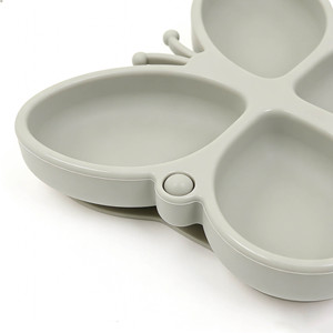 Piatto per Bambini in Silicone Personalizzato ODM OEM, Antiscivolo, Senza BPA, Ecologico, Facile da Pulire, Stoviglie per Bambini con Ventosa - Product Image 5