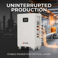 Batterie LiFePO4 IP20 51,2V 330Ah 16,896kWh avec 10000 cycles et température de fonctionnement de 0 à 55°C pour les onduleurs SMA//Goodwe