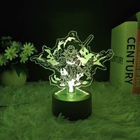 Lampe de chevet Anime en bois, veilleuse pour chambre d'enfant, rechargeable sur batterie, design portable, lampe mignonne