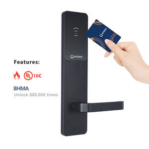 Serrure électronique RFID Orbita 304 en acier inoxydable pour hôtel avec système <span class=keywords><strong>gratuit</strong></span>, lecteur de cartes M1 T57 et logiciel SDK - Product Image 1