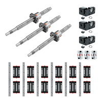 Vis à billes SFU1605 avec rail de guidage linéaire BKBF12 HGR20 pour routeur CNC, kit d'imprimante 3D, longueur personnalisée, OEM, ODM, vente en gros